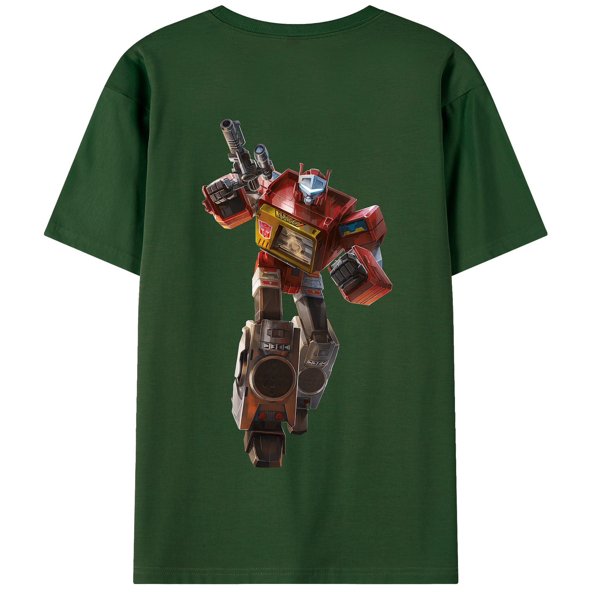 （画像用） Transformers トランスフォーマー 綿100％半袖Tシャツ（背面プリント）